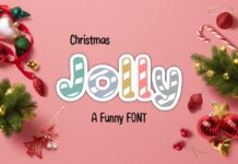 ‪Christmas Jolly‬ Font Poster 1