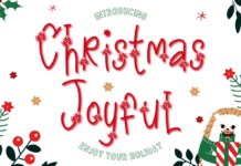 Christmas Joyful Font Poster 1
