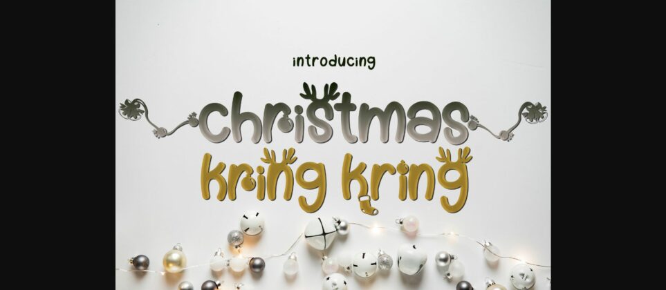 Christmas Kring-kring Font Poster 3