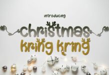 Christmas Kring-kring Font Poster 1
