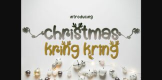 Christmas Kring-kring Font Poster 1