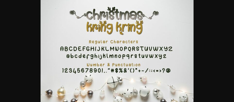 Christmas Kring-kring Font Poster 9
