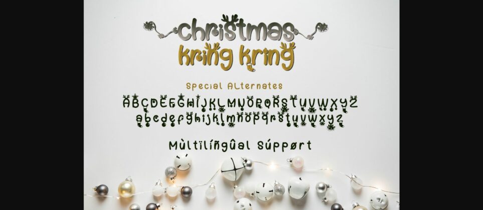Christmas Kring-kring Font Poster 10