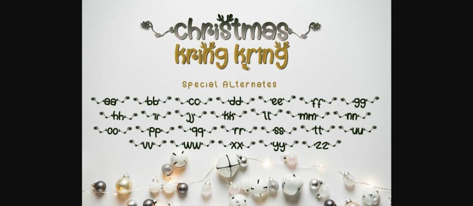 Christmas Kring-kring Font Poster 11