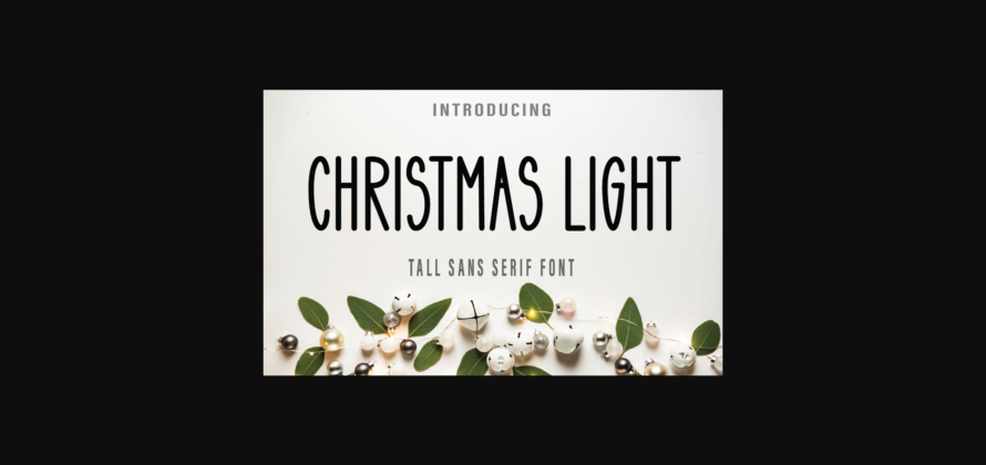 Christmas Light Font Poster 3