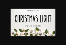 Christmas Light Font Poster 1