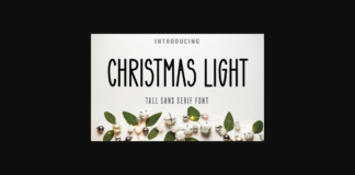 Christmas Light Font Poster 1