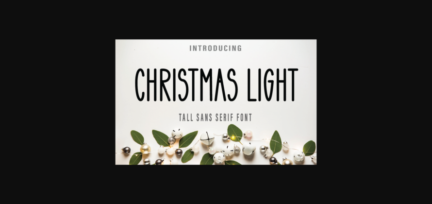 Christmas Light Font Poster 1