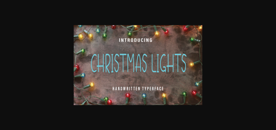 Christmas Lights Font Poster 3