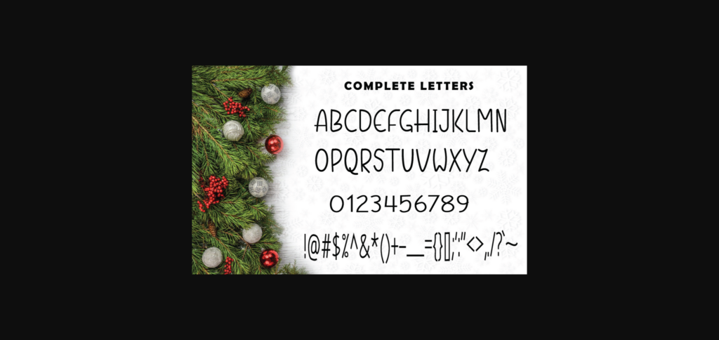 Christmas Lights Font Poster 6