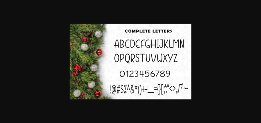 Christmas Lights Font Poster 6