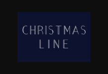 Christmas Line Font Poster 1