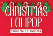 Christmas Lolipop Font Poster 1