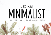 Christmas MInimalist Font Poster 1