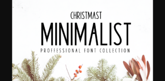 Christmas MInimalist Font Poster 1
