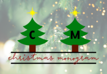 Christmas Monogram Font Poster 1