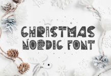 Christmas Nordic Font Poster 1