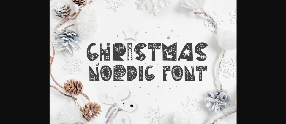 Christmas Nordic Font Poster 1