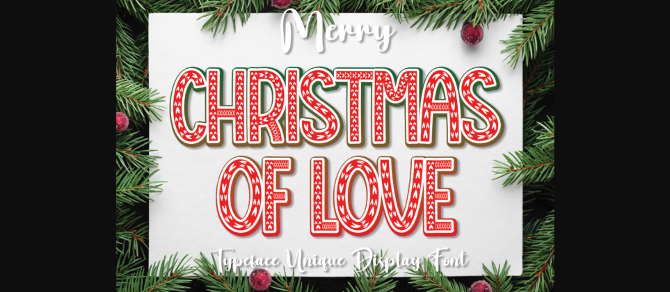 Christmas of Love Font Poster 3