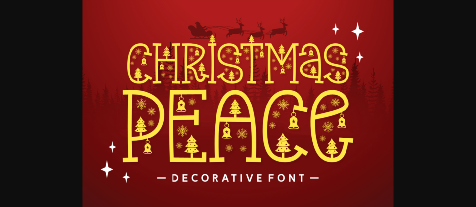 Christmas Peace Font Poster 3