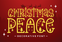 Christmas Peace Font Poster 1
