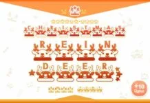 Christmas Reindeer Font Christmas Reindeer Font Poster 1