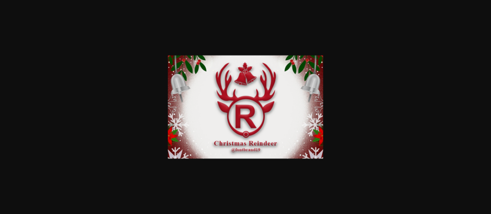 Christmas Reindeer Font Poster 3