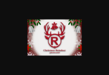 Christmas Reindeer Font Poster 1