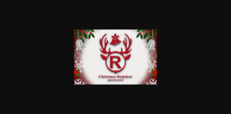 Christmas Reindeer Font Poster 1