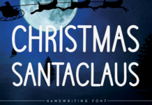 Christmas Santa Claus Font Poster 1