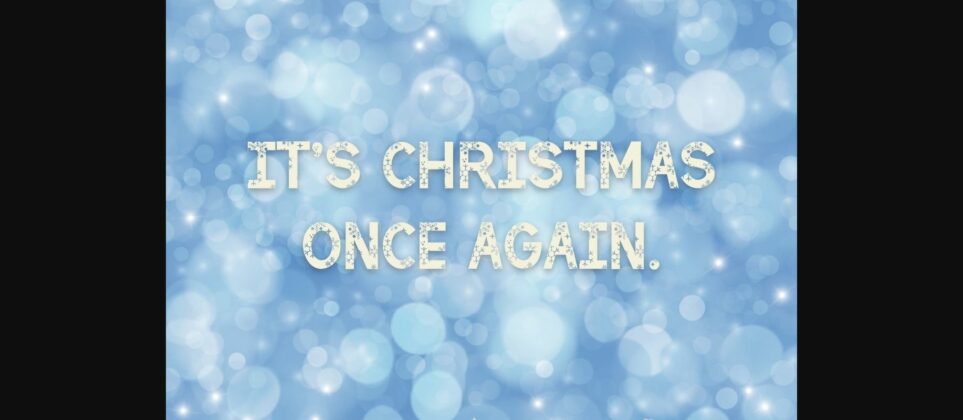 Christmas Snow Font Poster 5