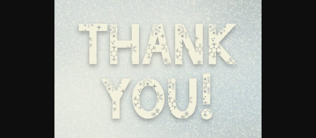 Christmas Snow Font Poster 6