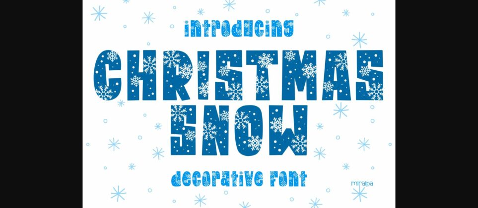 Christmas Snow Font Poster 3