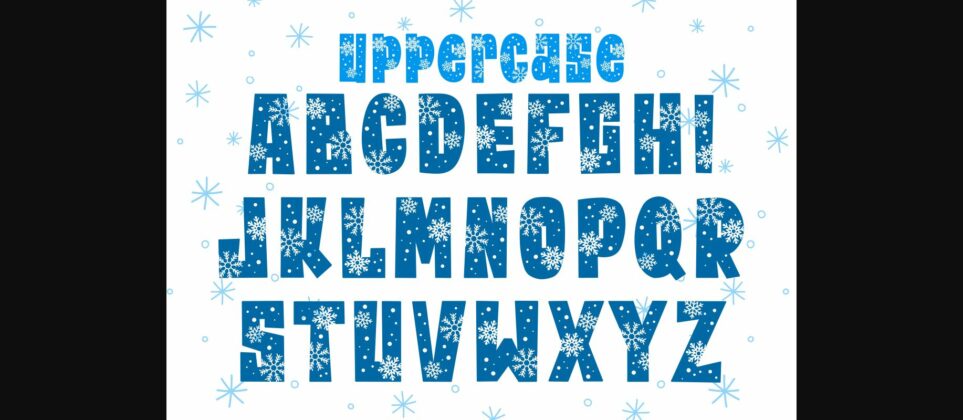 Christmas Snow Font Poster 5