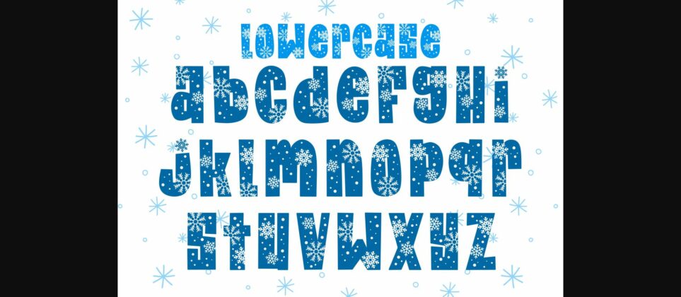 Christmas Snow Font Poster 6