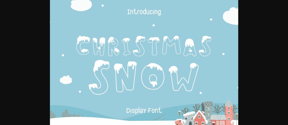 Christmas Snow Font Poster 3