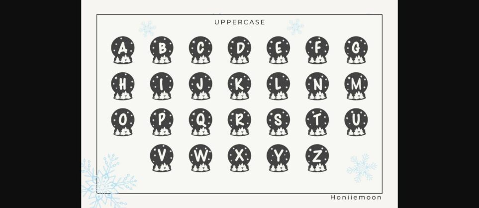 Christmas Snowball Font Poster 4