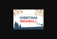 Christmas Snowball Font Christmas Snowball Font Poster 1
