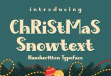 Christmas Snowtext Font Poster 1