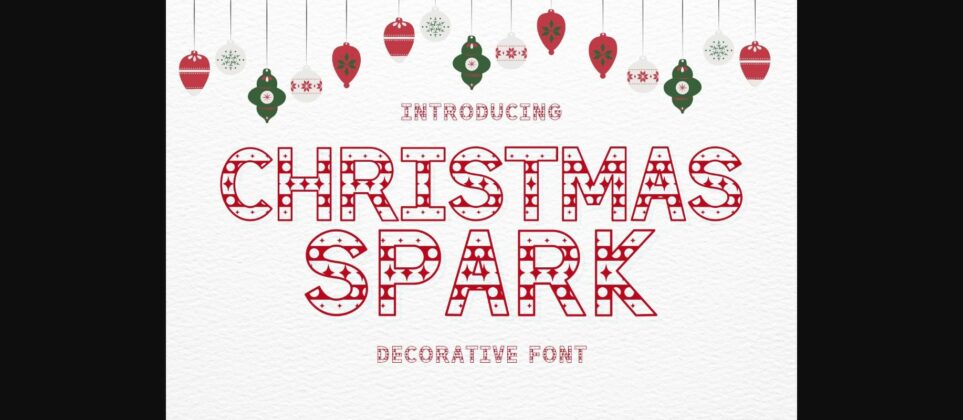 Christmas Spark Font Poster 3