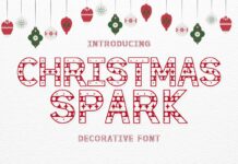 Christmas Spark Font Poster 1