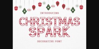Christmas Spark Font Poster 1