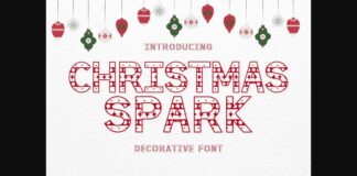 Christmas Spark Font Poster 1