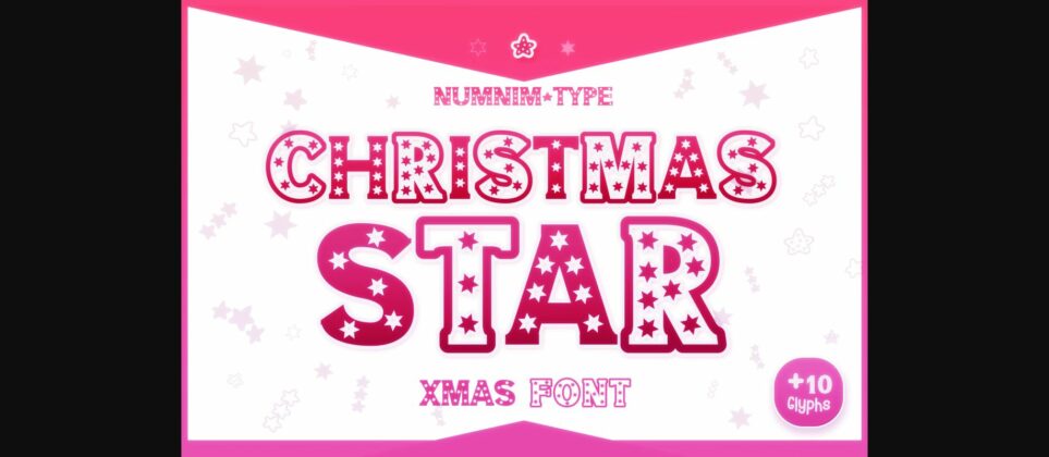 Christmas Star Font Poster 3