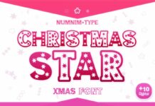 Christmas Star Font Poster 1