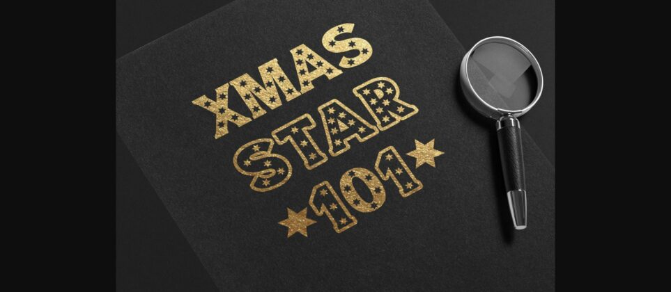 Christmas Star Font Poster 6