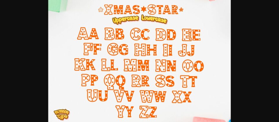 Christmas Star Font Poster 11