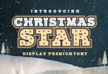 Christmas Star Font Poster 1