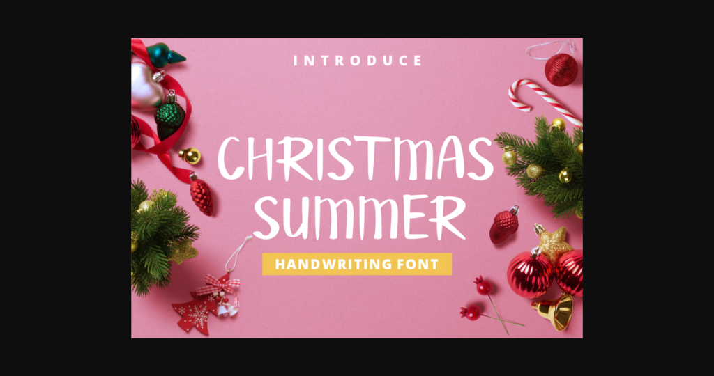 Christmas Summer Font Poster 3
