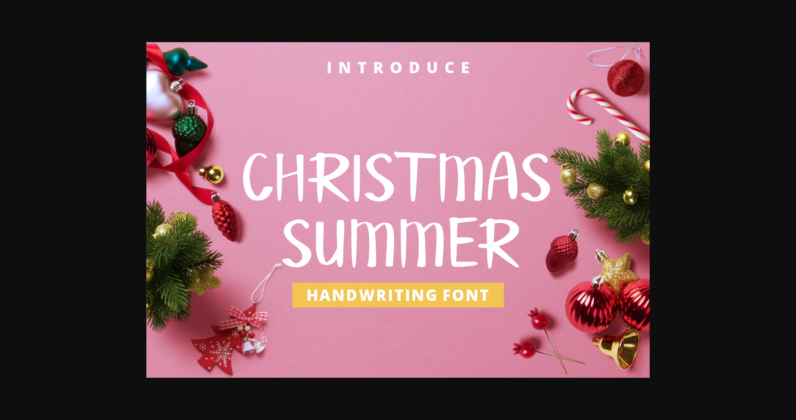 Christmas Summer Font Poster 3